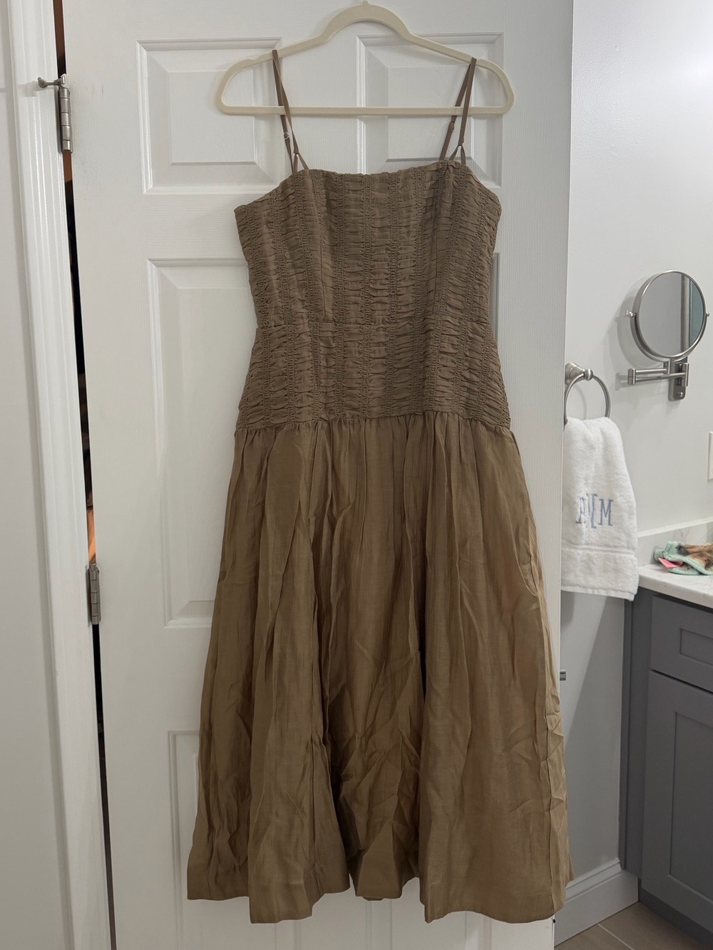 Reformation Azure Dress Natural - Size 8 - Picture 4 of 6